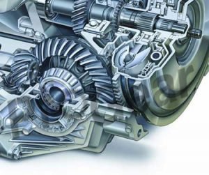 Cutaway of a rebuilt FWD differential